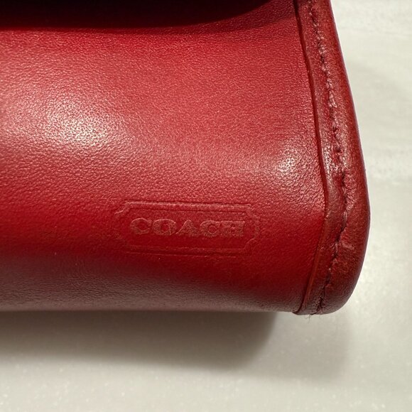 Vintage Coach Red Multifunction Purse Wallet 7219 - Picture 7 of 13